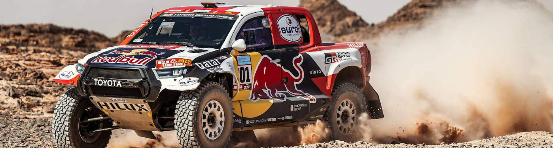 Изображение на странице НАССЕР АЛЬ-АТТИЯ ЗА РУЛЕМ TOYOTA HILUX СТАЛ ПОБЕДИТЕЛЕМ РАЛЛИ-РЕЙДА «ДАКАР-2022» Тойота Центр Самара Аврора